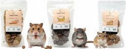 Happy Habitats Pawsome Natural Carrots, Banana & Peanut Butter Small Animal Treats, 3 count