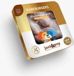 Jack & Pup Bark Burgers Bully Bites Grain-Free Natural Dog Chew Treats, 12-oz gift tin