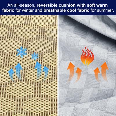 Show full view: Invenho Memory Foam Dog Car Seat Booster with Travel Storage Pocket & Washable Removable Cover, Grey, 19 x 18 x 18.5-in slide 4 of 7