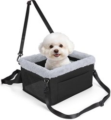 Invenho Dog Car Seat Booster Seat with Travel Storage Pocket, 16 x 13 x 9-in, Black slide 2 of 7
