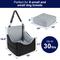 Show in main carousel: Invenho Memory Foam Dog Car Seat Booster with Travel Storage Pocket & Washable Removable Cover, Grey, 19 x 18 x 18.5-in slide 3 of 7