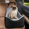 Show in main carousel: Invenho Memory Foam Dog Car Seat Booster with Travel Storage Pocket & Washable Removable Cover, Grey, 19 x 18 x 18.5-in slide 2 of 7