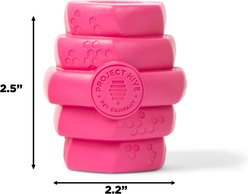 Project Hive Pet Company Hive Wild Berry Scented Tough Chew Dog Toy, Pink, Small: 2.5 x 2.2 x 2.3-in slide 2 of 9