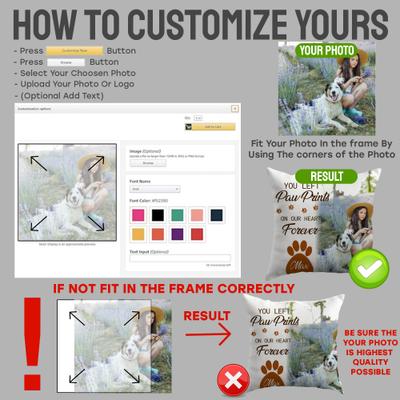 Show full view: Kanata On Demand Personalized Photo Pillow with Removable Cover, 20 x 20-in slide 4 of 5