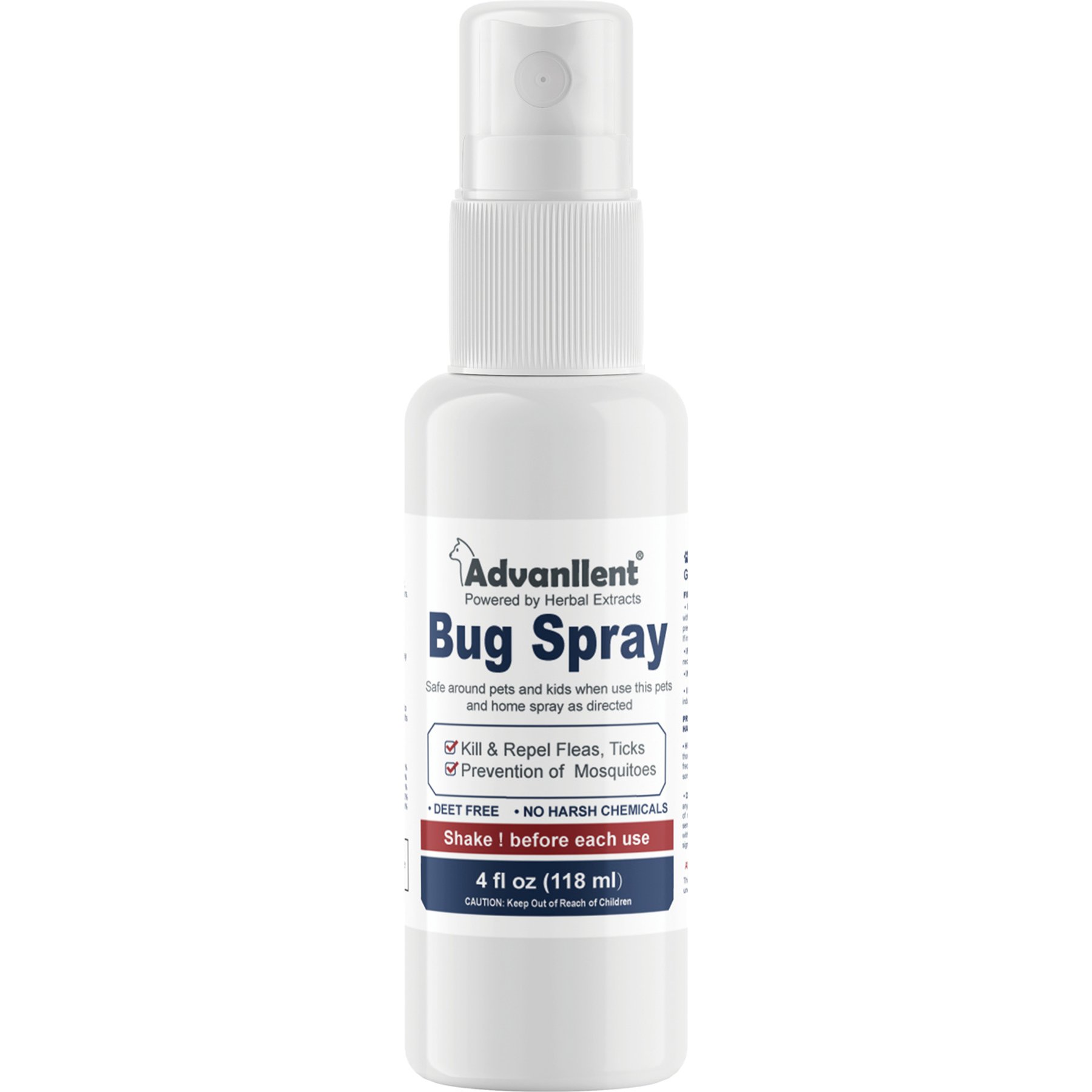 Advanllent House & Yard Natural Flea Treatment Spray for Dogs & Cats, 4-fl oz bottle