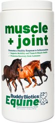 BuddyBiotics Equine Muscle + Joint Powder Supplement for Horses, 780-g jar