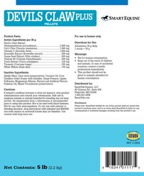 SmartPak Devil's Claw Plus Pellets Supplement for Horses, 5-lb pail slide 2 of 5