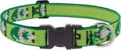 LupinePet St. Patricks Day Adjustable Nylon Dog Collar, Lucky Gnomes, X-Large: 25 to 31-in neck, 1-in wide