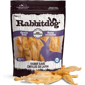 Palz&Co Rabbitdog Rabbit Ears Dog Chews, 10 count