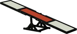PawHut Wooden Weather Resistant Dog Agility Seesaw for Training & Exercise, Black, 70.75 x 11.75 x 11.75-in