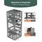 Show in main carousel: TIMHAKA 3 Tier Catio Cat Enclosure, Grey slide 3 of 8