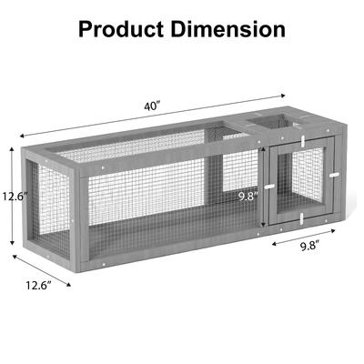Show full view: TIMHAKA Catio Outdoor Cat Enclosure, Grey slide 3 of 7