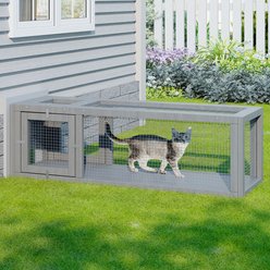 TIMHAKA Catio Outdoor Cat Enclosure, Grey