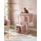 Show in main carousel: FEANDREA 39.8-in Heavy-Duty Plush Cat Tree Tower & Condo with Large Perch, 2 Cat Caves & Scratching Post, X-Large, Jelly Pink slide 2 of 7