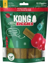 KONG Ziggies Enhanced Holiday Spice Dog Treats, Small, 7-oz bag