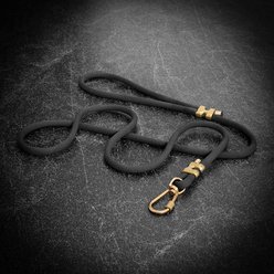 Tuenne Atelier Dog Leash, Black, 6-ft long, 1-in wide