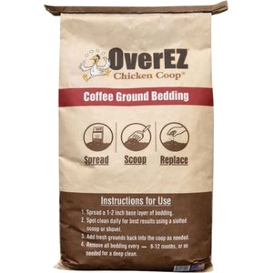OverEZ Coffee Ground Chicken Bedding, 30-lb