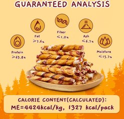 Jungle Calling High-Protein Chicken-Wrapped Rawhide Sticks Dog Training Chews, 10.6-oz bag slide 2 of 9