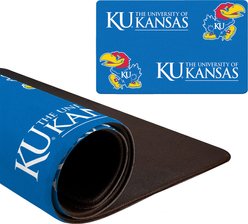 ShopInstaPets Kansas Jayhawks Dog Placemat, Blue, 18 x 29-in