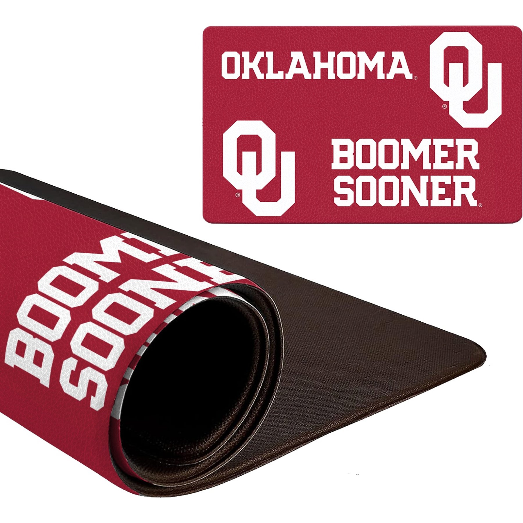 ShopInstaPets NCAA Dog Bowl Placemat, Oklahoma Sooners