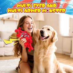 FUUFOME Octopus Squeaky Plush Dog Toy slide 2 of 7