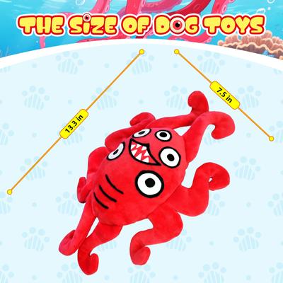 Show full view: FUUFOME Octopus Squeaky Plush Dog Toy slide 6 of 8