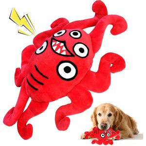 FUUFOME Octopus Squeaky Plush Dog Toy