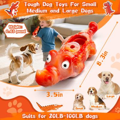 Show full view: FUUFOME Indestructible Crocodile Milk Flavored Dog Toy slide 6 of 9