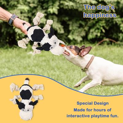 Show full view: FUUFOME Plush Cow Rope Dog Toy slide 7 of 8