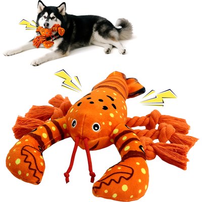 FUUFOME FUUFOME Plush Squeaky Lobster Dog Toy