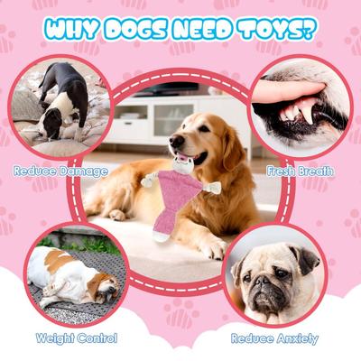 Show full view: FUUFOME Squeaky No-Stuffing Rope Dog Toy slide 3 of 7