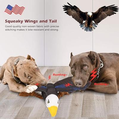 Show full view: FUUFOME Eagle Squeaky Plush Dog Toy slide 3 of 6