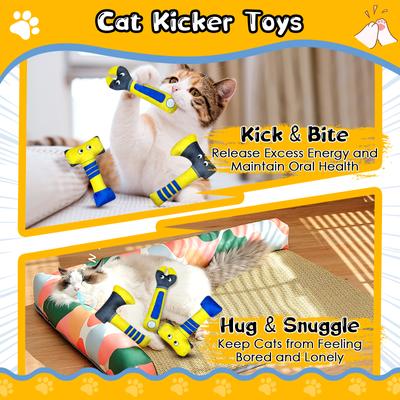 Show full view: FUUFOME Axe, Wrench & Hammer Cat Toy Set with Catnip, 3 count slide 5 of 8