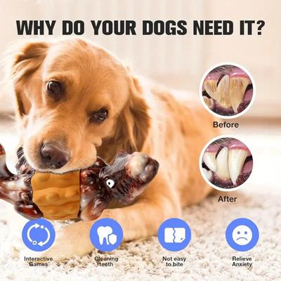 Show full view: FUUFOME Durable Bacon-Flavored Dog Chew Toy slide 3 of 9