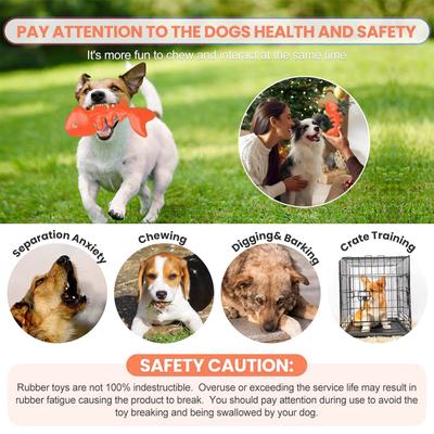 Show full view: FUUFOME Durable Nylon Fishbone Bacon Flavored Chew Dog Toy slide 7 of 7