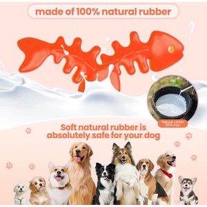 FUUFOME Durable Nylon Fishbone Bacon Flavored Chew Dog Toy