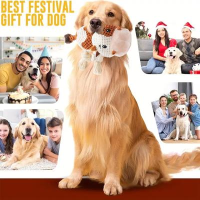 Show full view: FUUFOME Cow Squeaky Interactive Plush Dog Toy slide 5 of 6