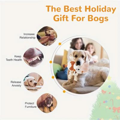 Show full view: FUUFOME Cow Squeaky Interactive Plush Dog Toy slide 3 of 6