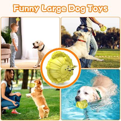 Show full view: FUUFOME Indestructible Squeaky Milk Scented Ball Dog Toy slide 6 of 7