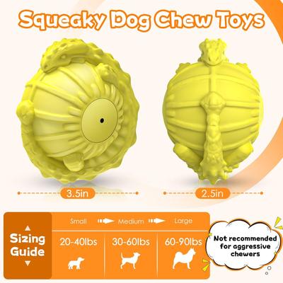 Show full view: FUUFOME Indestructible Squeaky Milk Scented Ball Dog Toy slide 2 of 7
