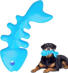 FUUFOME Durable Nylon Fishbone Bacon Flavored Dog Chew Toy