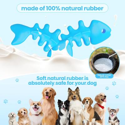 Show full view: FUUFOME Durable Nylon Fishbone Bacon Flavored Dog Chew Toy slide 3 of 7