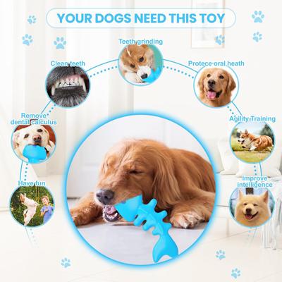 Show full view: FUUFOME Durable Nylon Fishbone Bacon Flavored Dog Chew Toy slide 5 of 7