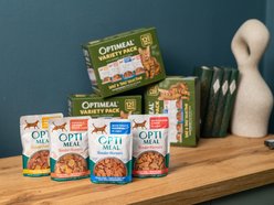 Optimeal Grain-Free Tender Morsels Chicken & Salmon Recipe with Real Chicken Breast in Gravy Adult Wet Cat Food, 3-oz pouch, case of 12 slide 2 of 6