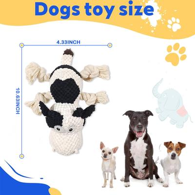 Show full view: FUUFOME Plush Cow Rope Dog Toy slide 5 of 8