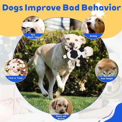 Show full view: FUUFOME Plush Cow Rope Dog Toy slide 4 of 8