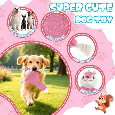 Show full view: FUUFOME Squeaky No-Stuffing Rope Dog Toy slide 2 of 7