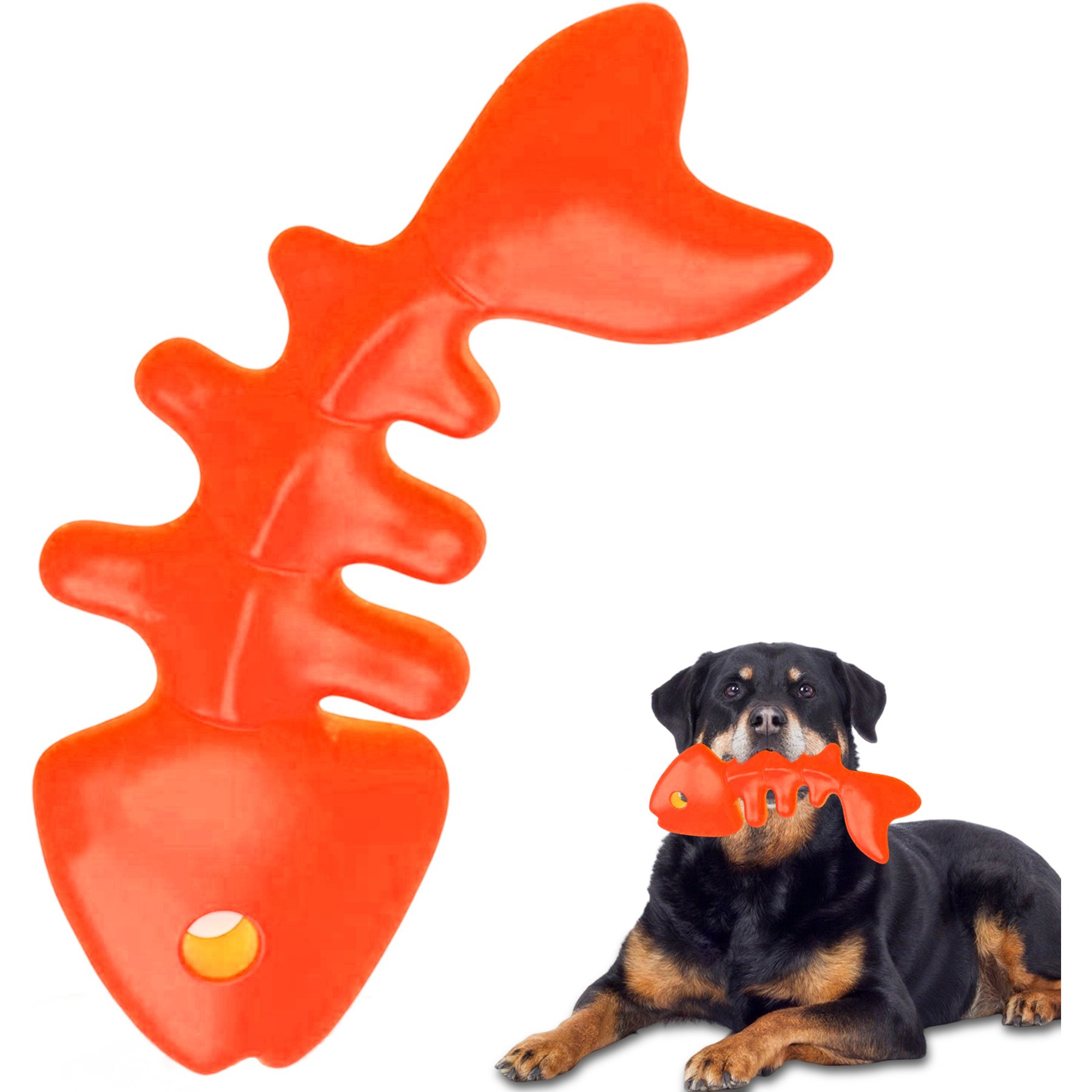 FUUFOME Durable Nylon Fishbone Bacon Flavored Chew Dog Toy