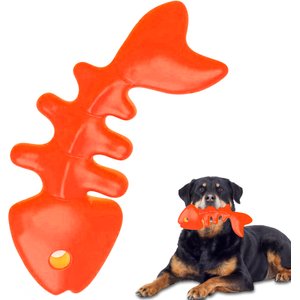 FUUFOME Durable Nylon Fishbone Bacon Flavored Chew Dog Toy