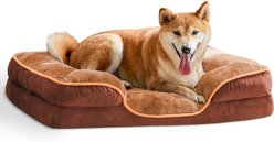 Zeus & Ruta Washable Dog Bed, Brown, X-Large